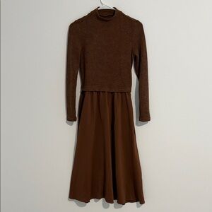a new day Brown Long Sleeve Dress